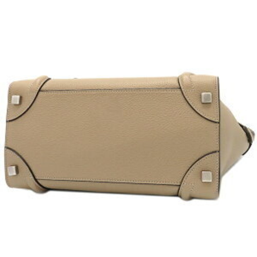 Celine Beige Shopper Handbag Tan Leather Luggage - Picture 3 of 9